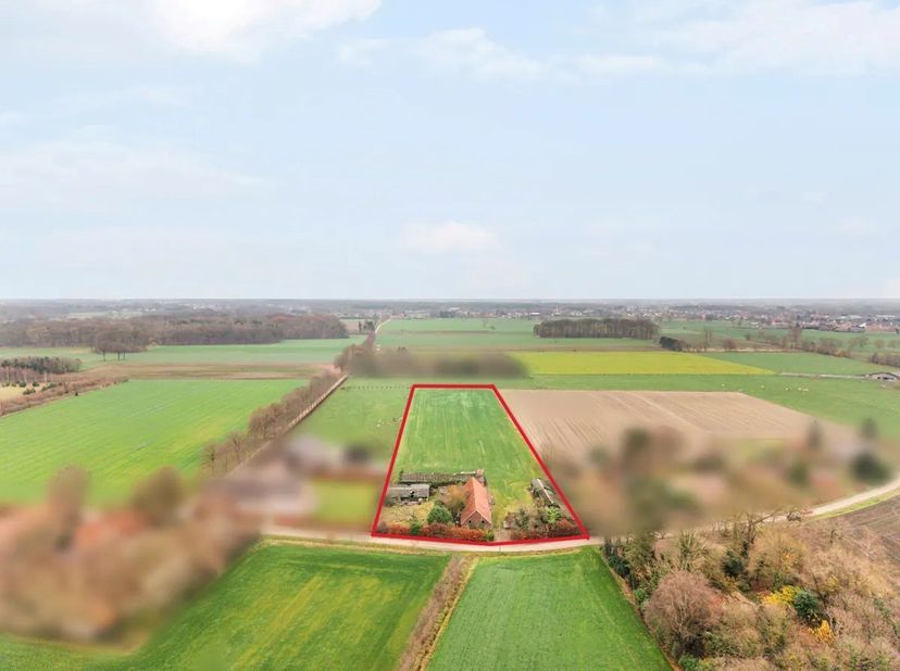 Rustig en landelijk gelegen vinden we deze nog te bouwen villa met bijgebouw, gesitueerd op een perceel van ca. 1,5 hectare. Dit uitgestrekte domein i