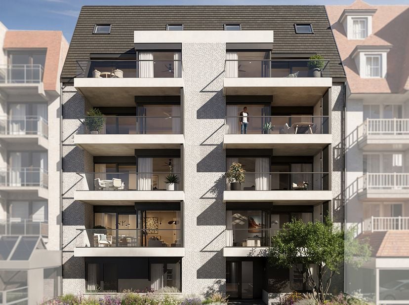 Ontdek dit lichtrijke appartement op de tweede verdieping in woonproject Maro, ideaal gelegen op amper 5 minuten wandelen van het strand en genietend