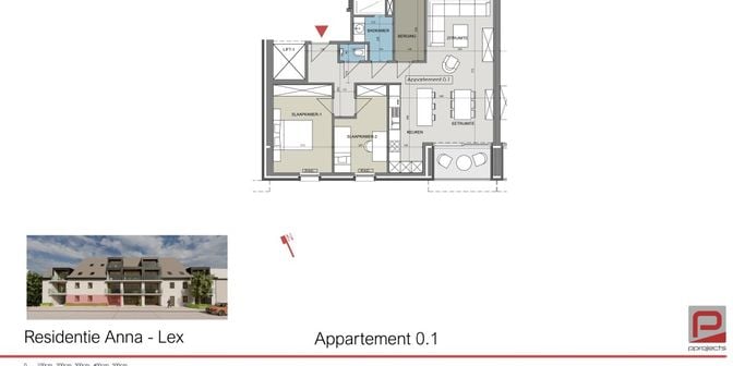 Appartement à vendre à Statiestraat 41 boîte 0.1, 8980 Passendale