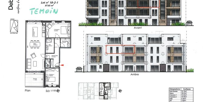 Appartement te koop in Rue des Arts 18 bus 2/1, 7780 Komen