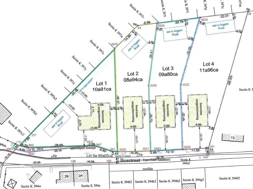 Rustig gelegen, zuidgerichte bouwgrond voor open bebouwing van 980m² (lot 3). Gelegen te Ramsel met alle faciliteiten in de onmiddellijke omgeving. De