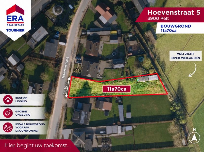 Grond te koop in Hoevenstraat 5,
                    3900 Overpelt