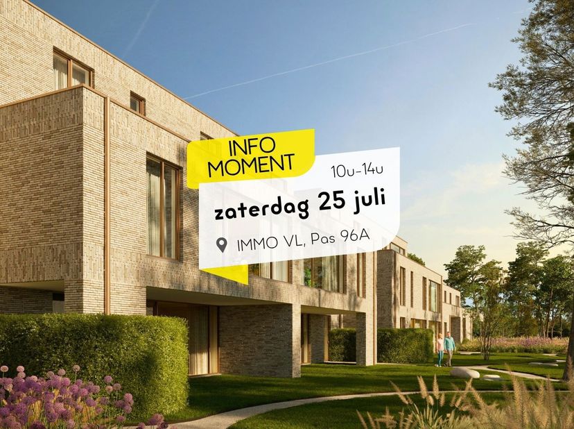 INFO MOMENT Nieuwbouw - Zaterdag 25 juli nodigen we je uit op ons kantoor, Geel Pas 96a om alle nieuwbouw te komen ontdekken.<br />
Vrijblijvend welko