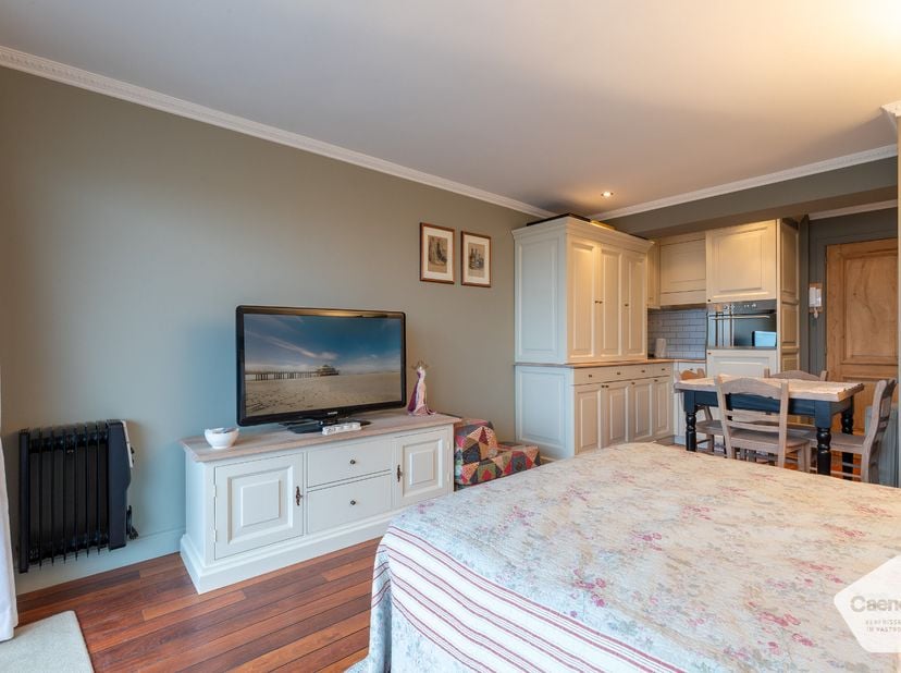 Ontdek deze ruime studio op de zeedijk van Blankenberge, ideaal als investering of tweede verblijf aan zee.<br />
<br />
De studio beschikt over een a
