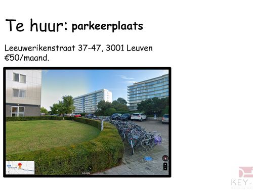                                         Garage te huur in Leuven, € 55
