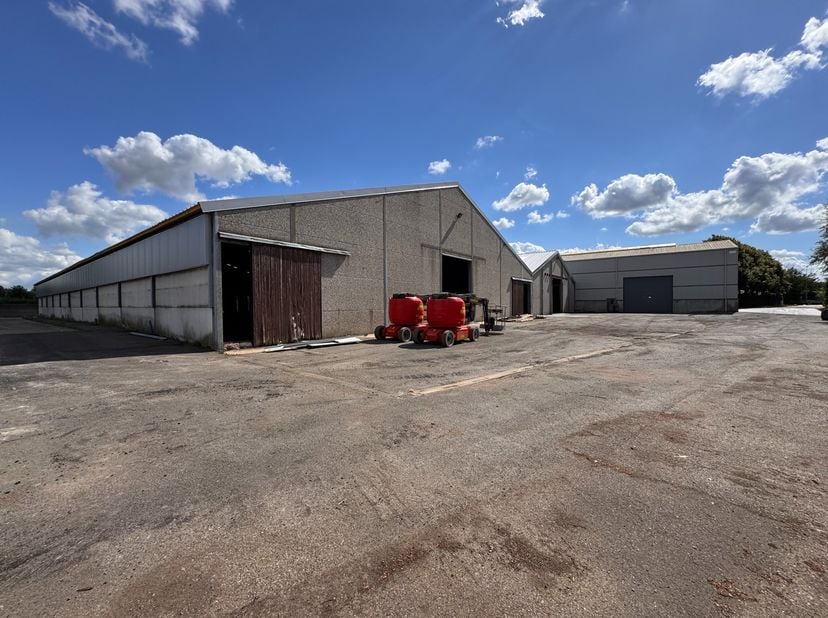 Op een vlot bereikbare bedrijvenzone langs de Industrieweg in Zwevezele ligt deze ruime en functionele magazijnruimte van +/- 1.890 m². De locatie gen
