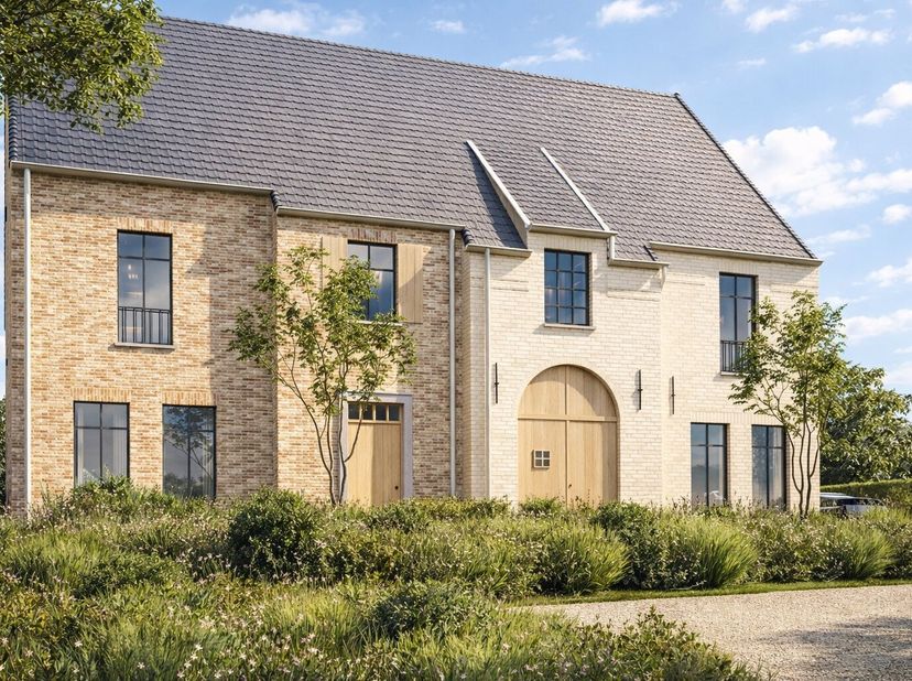 Op de grens tussen Alken en Sint-Truiden, realiseren we twee landelijke halfopen woningen met een&amp;nbsp;tijdloze uitstraling. De combinatie van&amp;nbsp;li