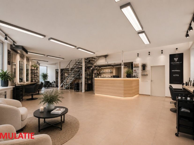 Local commercial moderne et prêt à l'emploi avec appartement, idéalement situé à Beveren-Leie Vous recherchez un emplacement stratégique pour votre en