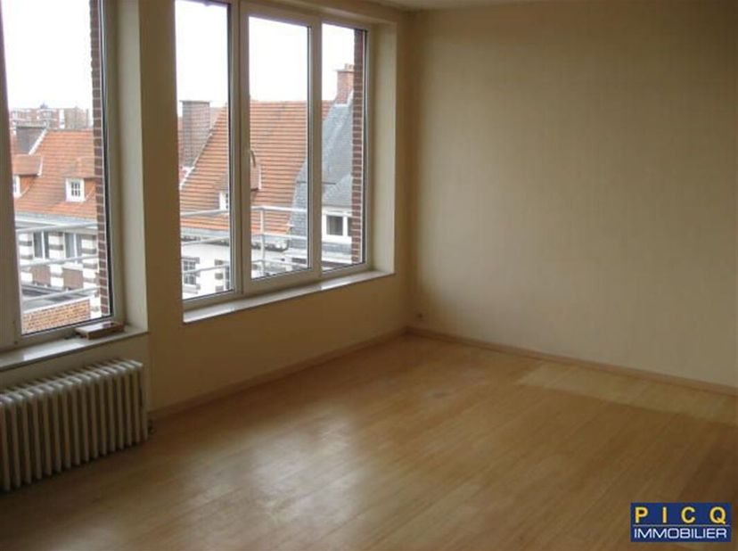 Sympathique et Lumineux appartement 2 chambres, rénové complètement, situé au coeur de la ville, séjour, terrasse avec vue sur cathédrale, cuisine équ