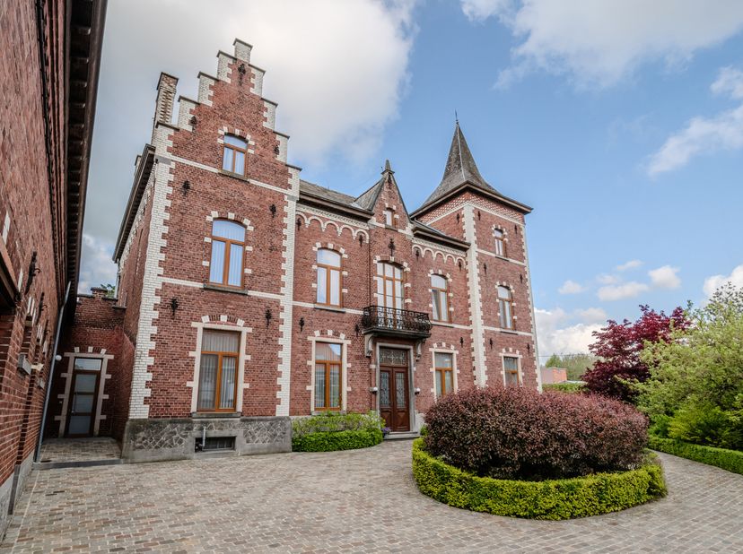 Majestueus gerenoveerd herenhuis (1900) met behoud van het historische karakter, gelegen in het hart van “Le Pays des Collines”. EPC zonder renovatiep