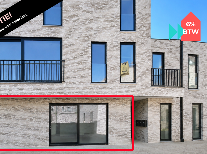 Ben je op zoek naar een instapklaar en energiezuinig gelijkvloers appartement met twee ruime slaapkamers en een tuintje, centraal gelegen en toch rust