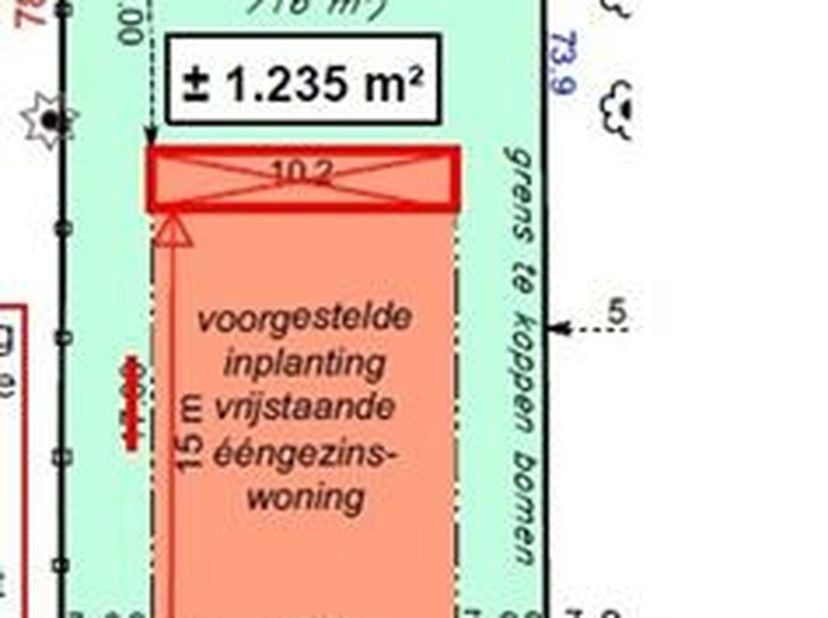 Rustig gelegen bouwgrond voor open bebouwing. De bouwgrond is 1235m² groot en is gelegen in een doodlopende straat te Beerzel, nagenoeg op het natuurd