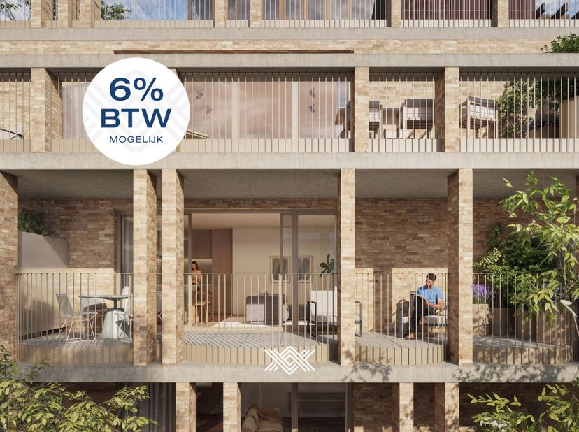 Dit tweeslaapkamerappartement van 89,7 m² is gelegen op het eerste verdiep en de indeling is als volgt: een inkomhal met plaats voor een vestiairekast