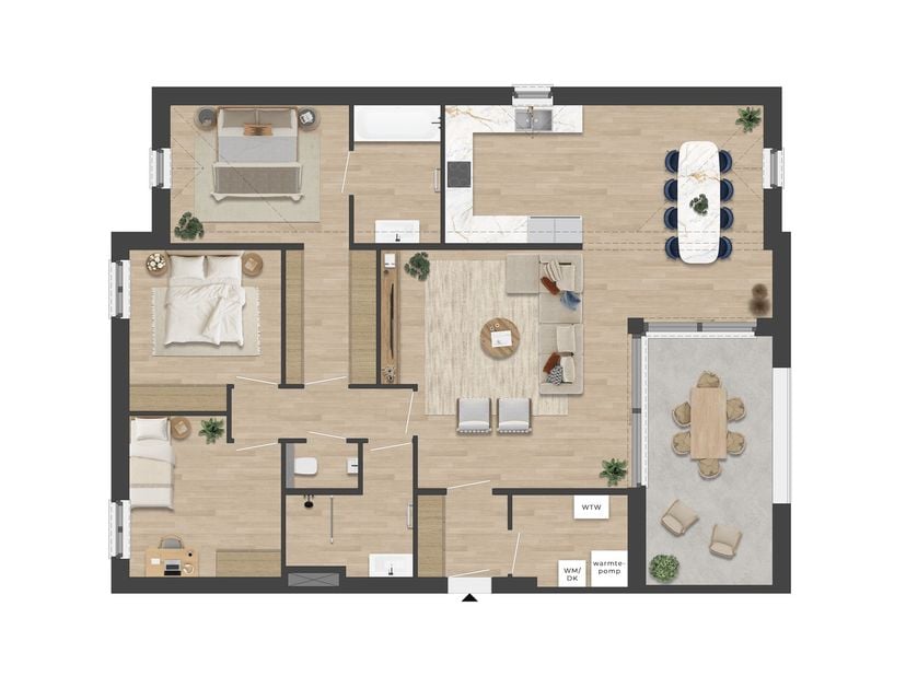 Rustig wonen in Mol: ruim appartement op de eerste verdieping met 3 slaapkamers en hoogwaardige duurzame technieken<br />
Appartement op de eerste ver