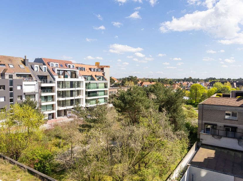 Knokke: Lichtrijke en instapklare studio te koop met een prachtig open zicht op het Ijzerpark. Op een uitstekende ligging in het hart van Knokke bevin