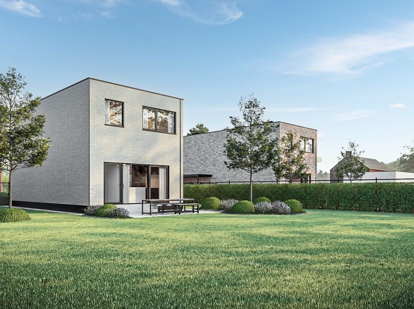 Op een goede locatie te Heist-op-den-Berg, vlakbij het centrum met winkels, scholen en openbaar vervoer, bevindt zich deze passieve nieuwbouwwoning me