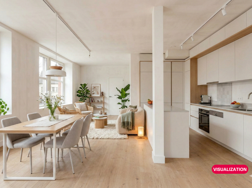 Bent u op zoek naar een royaal, lichtrijk en toekomstgericht appartement in het groene Dilbeek? Ontdek dan dit prachtige tweeslaapkamerappartement in