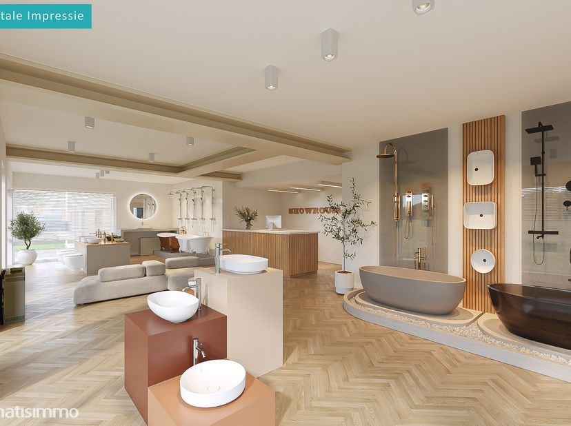 RUIM HANDELSPAND (SHOWROOM/BUREAU EN ZEER GROOT MAGAZIJN) MET VEEL MOGELIJKHEDEN TE BILZEN<br />
<br />
*** Bekijkt U dit handelspand via een aanverwa