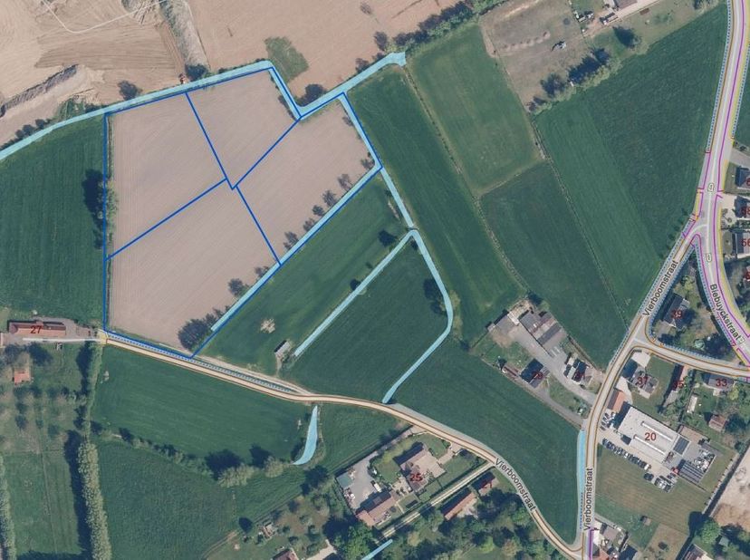 Grond te koop in Vierboomstraat 27,
                    9850 Nevele