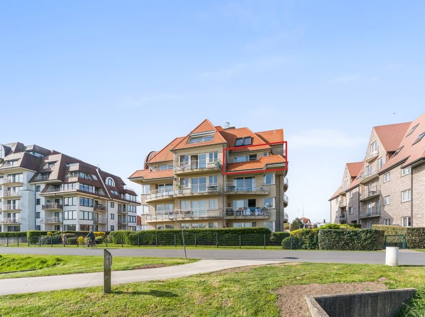 Te koop: verzorgd appartement in Nieuwpoort, gelegen aan de Albert I laan, met vrij zicht op het park. Dit appartement (bouwjaar 1996) bevindt zich in