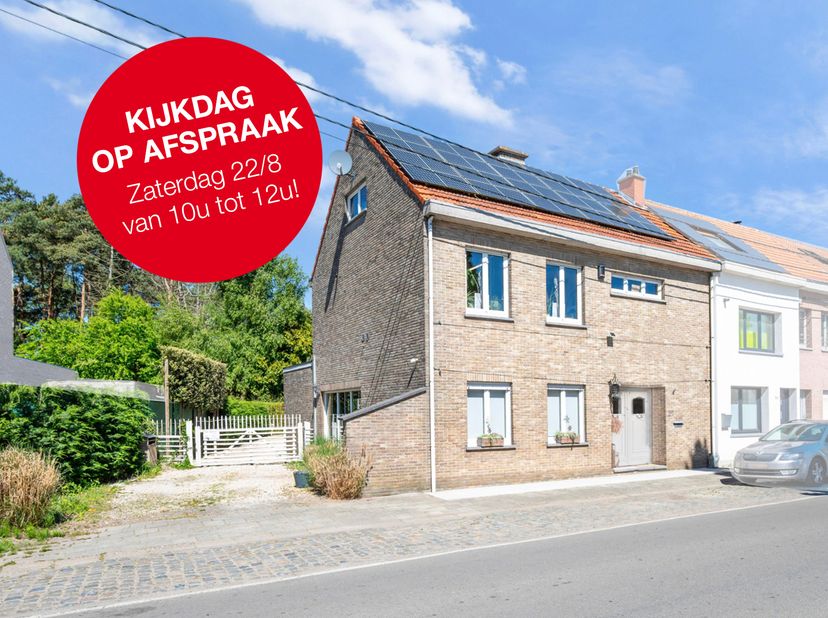 KIJKDAG OP AFSPRAAK! ZATERDAG 22/8 VAN 10 TOT 12 UUR. Bent u op zoek naar een grote, instapklare en zeer energiezuinige woning met magazijn en atelier