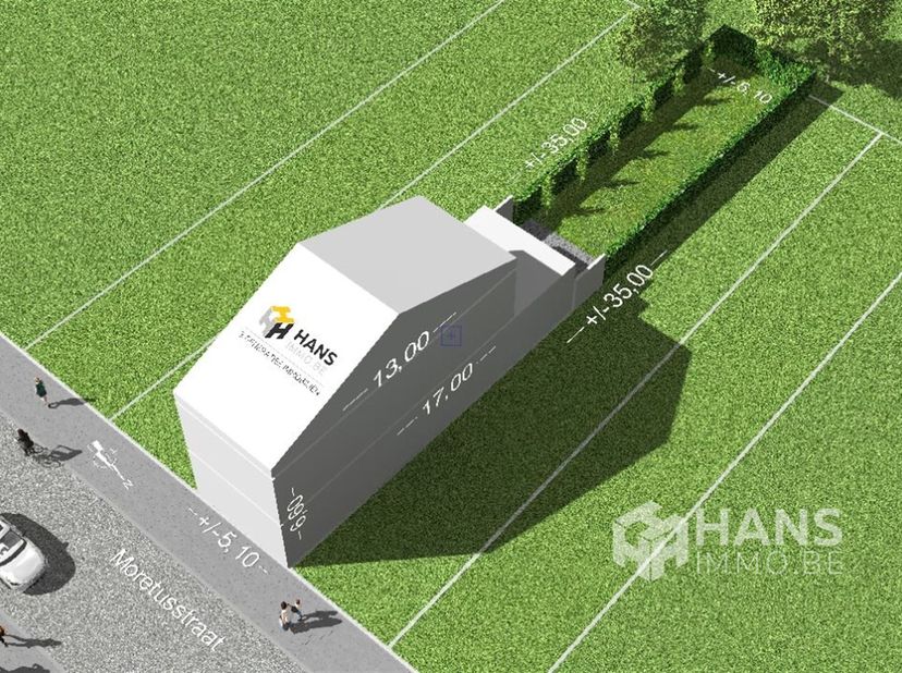 kan altijd binnen deur staat open<br />
<br />
Centraal en rustig gelegen bouwgrond van 181 m² in de Moretusstraat te Hoboken. Voor de plannen kan u