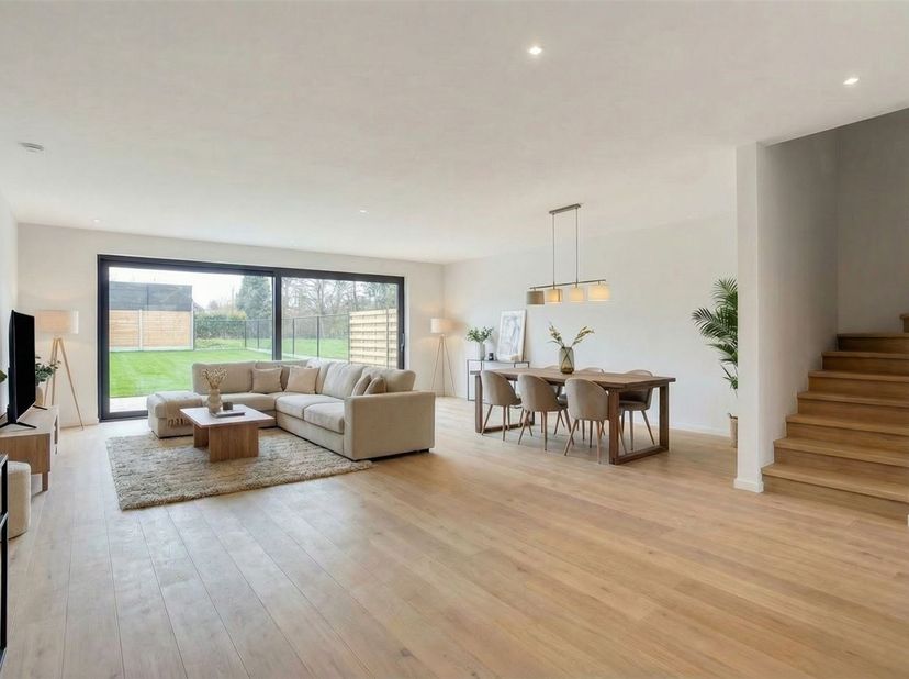 Nieuwbouwwoning (gesloten bebouwing) met 3 slaapkamers, bureau en garage in Keerbergen<br />
<br />
In de Veldstraat in Keerbergen bevindt zich deze