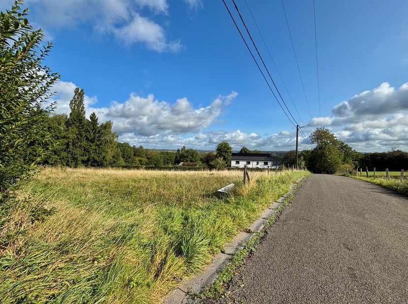 TERRAIN de ± 2044 m² :<br />
► Orientation : Sud<br />
► Largeur façade : ± 39m<br />
► Profondeur : ± 51m<br />
► En zone d'habitat à caractère rural