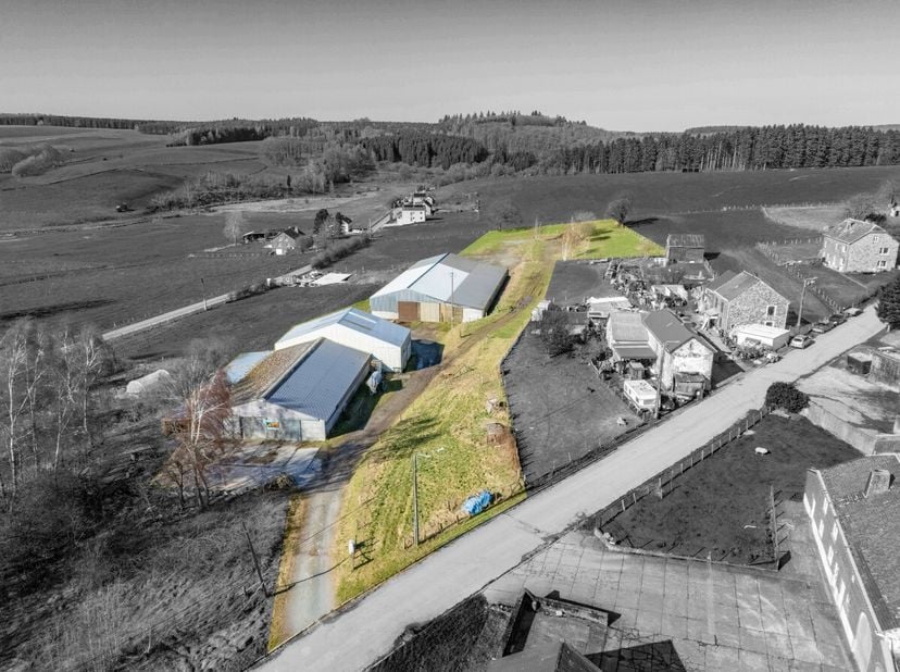 ERA B-LUX biedt u deze voormalige hoeve vol potentieel aan, ideaal voor een paarden-, landbouw- of professioneel project, gelegen in een rustig dorp n