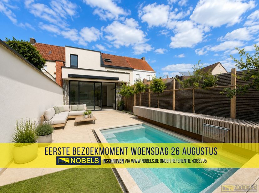 1ste bezoekdag woensdag 26 augustus! Inschrijven kan via www.nobels.be onder referentienummer 4383295.<br />
<br />
EXCLUSIEVE EN UITERST ENERGIEZUINI