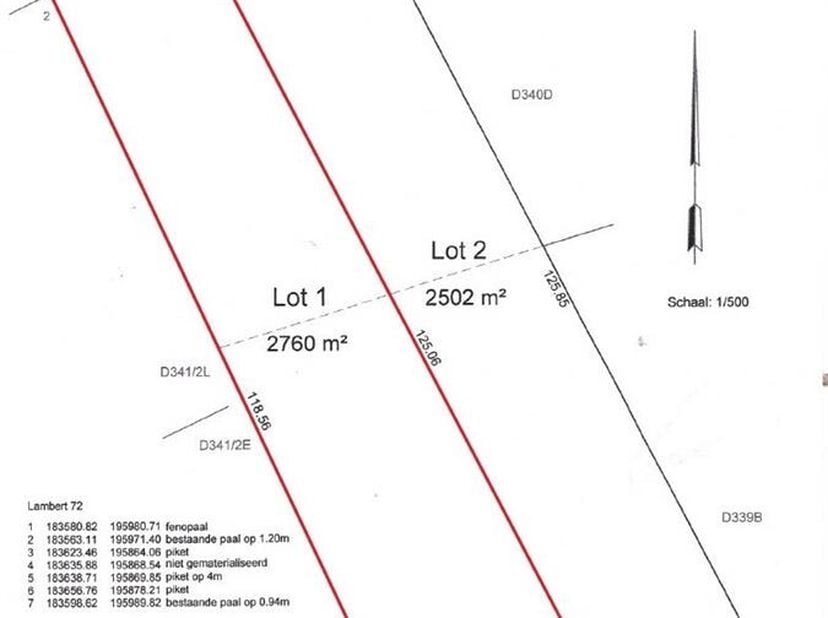 Beau terrain constructible de 2760m²<br />
Ce terrain à bâtir d'une superficie généreuse de pas moins de 2760 m² (cf. plan de mesure) vous offre la ba