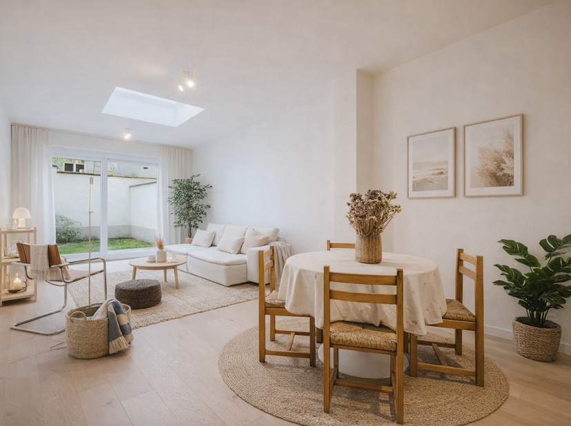 Ligging<br />
Deze prachtig volledig gerenoveerde woning is gelegen in de rustige Wielewaalstraat, met een uniek uitzicht op het park. U geniet hier v