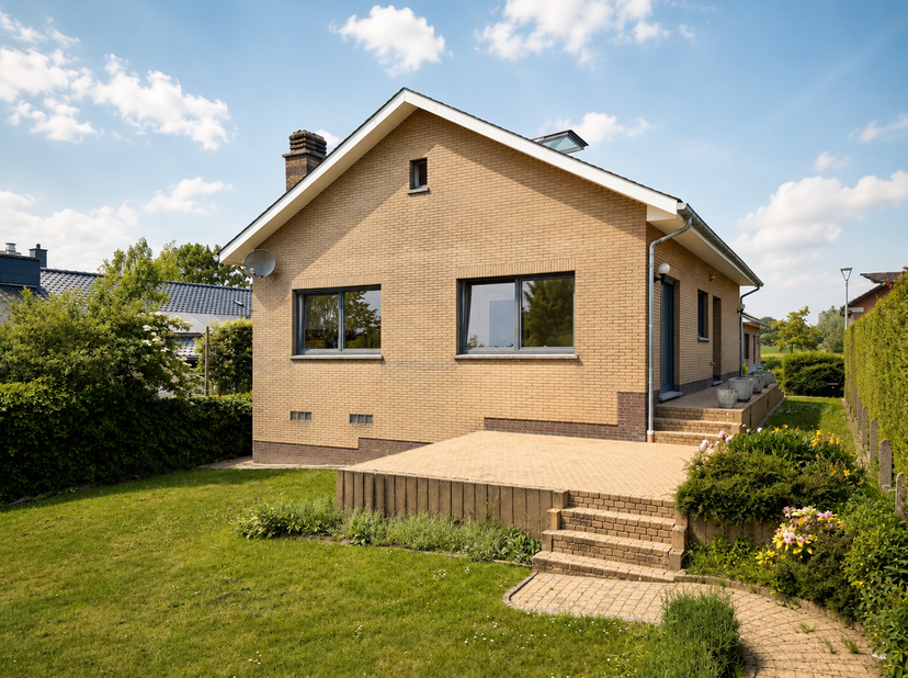 Ligging en algemene informatie<br />
Ontdek deze aangename vrijstaande woning, ideaal gelegen in Overijse, op de grens met Terhulpen. De woning bevind