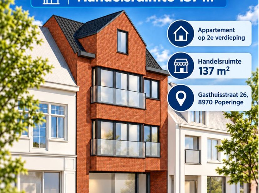 Appartement à vendre à Gasthuisstraat 26A boîte 202,
                    8970 Poperinge