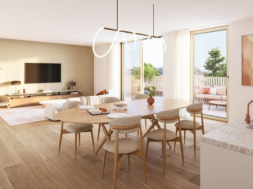 3-slaapkamerappartement met groot terras en zicht op de groene parktuin<br />
Dit 3-slaapkamerappartement in Nordee is een uitstekende keuze voor wie
