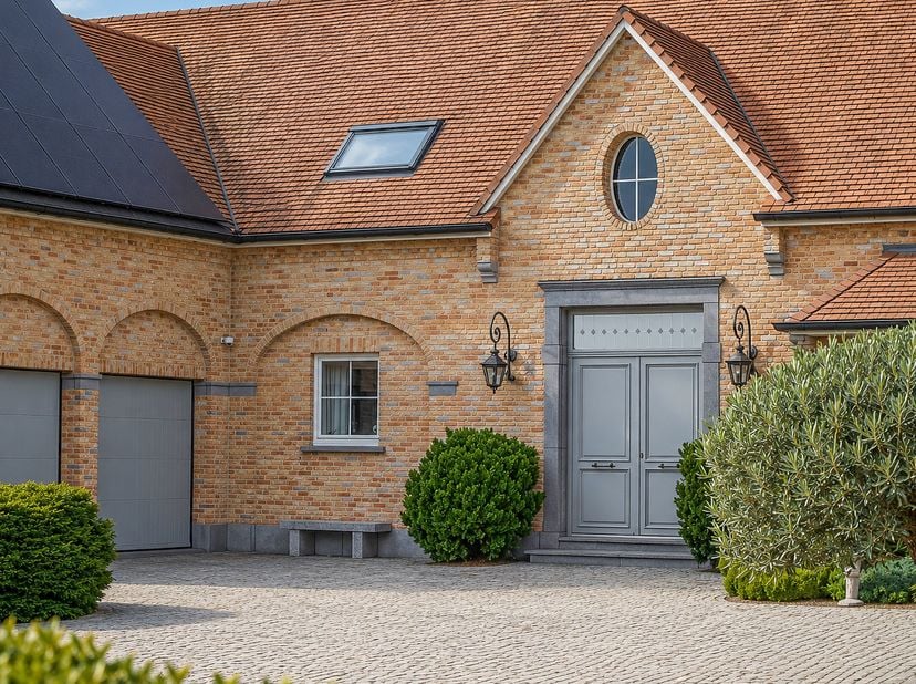 Discreet verscholen in een rustige straat, midden in het glooiende landschap van het Pajottenland, bevindt zich dit uitzonderlijke domein met een bewo