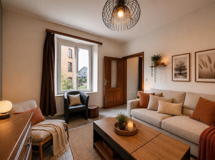 ERA B-LUX stelt dit appartement van 50 m² voor, ideaal gelegen op het gelijkvloers in het centrum van Herbeumont, vlak bij alle voorzieningen van het