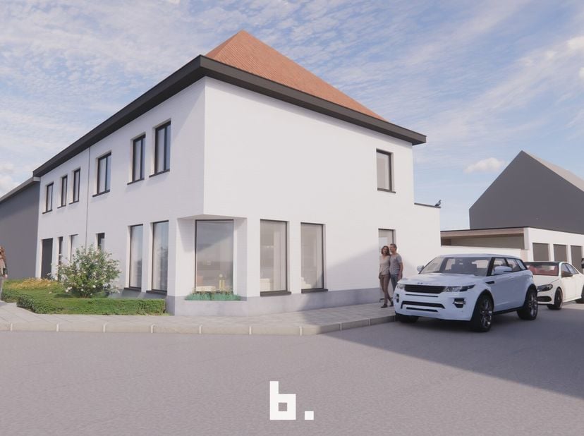 In het centrum van Eernegem bevindt zich deze gerenoveerde hoekwoning. Indeling is als volgt: BENEDENVERDIEPING: Inkomhal met gastentoilet, ruime open
