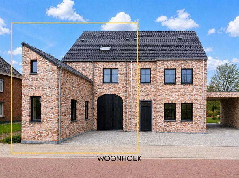 In een residentiële buurt te Stekene bevindt zich deze energiezuinige en luxueuze nieuwbouwwoning ontworpen met een uitgesproken focus op detail, comf
