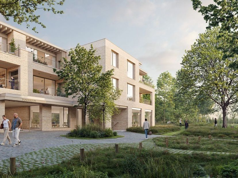 Dit nieuwbouw kantoorgelijkvloers in residentie Het Porfier, gelegen aan de Beelbroekstraat 35-37 in Sint-Amandsberg (Gent), geniet een uitstekende li