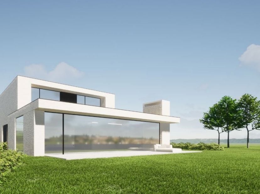 De villa is gelegen op een uitzonderlijk perceel van 3.600 m² in de Vlaamse Ardennen hoog gelegen en uitkijkend over de Streuvelskouters en de Tiegemb