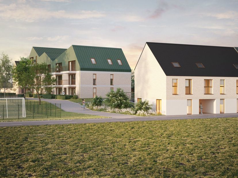 Découvrez Denderlink à Denderleeuw, un projet neuf moderne avec les derniers appartements et maisons BEN à vendre. Vous y profitez d’un habitat économ