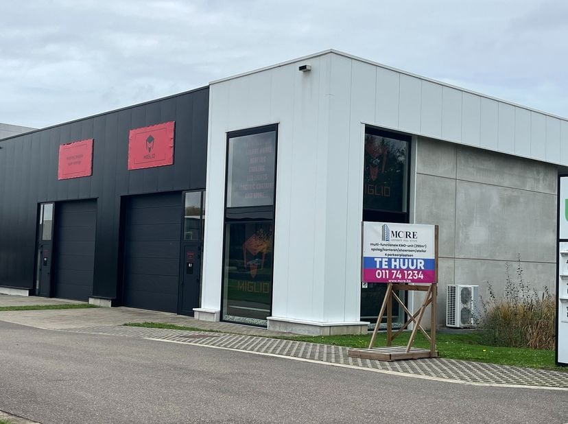 Deze multi-functionele ruimte van +/- 290m² bestaat&amp;nbsp; uit 2 kmo-units van 142m² en 148m2 en is Ideaal voor combinatie van werkatelier, showroom, s