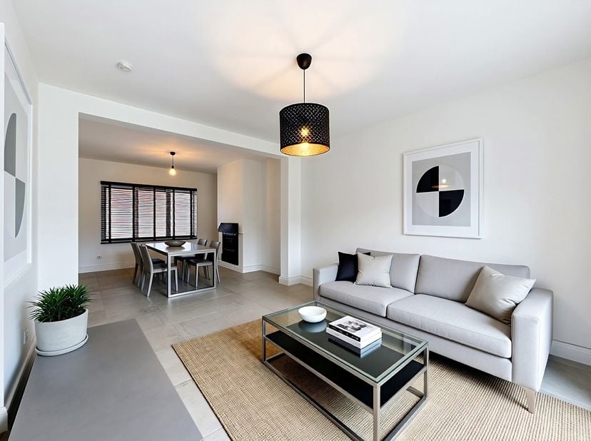 Situation<br />
Située au cœur de Zingem, cette maison prête à emménager et aux finitions haut de gamme bénéficie d'une excellente accessibilité. Grâc