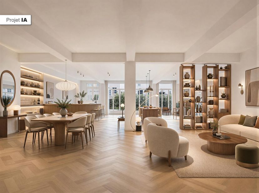 Bruxelles Centre - Entre De Brouckère et Sainte-Catherine | Loft 3 chambres avec terrasse !<br />
Le loft se compose d'un hall d'entrée, d'un très gra