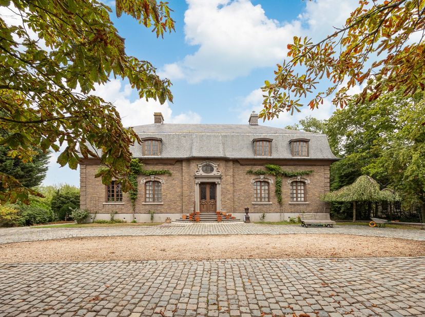 Mooie authentieke villa op een prachtig perceel grond (achtergelegen bouwland hoort er bij) met een vlotte aansluiting op de grote verbindingswegen en