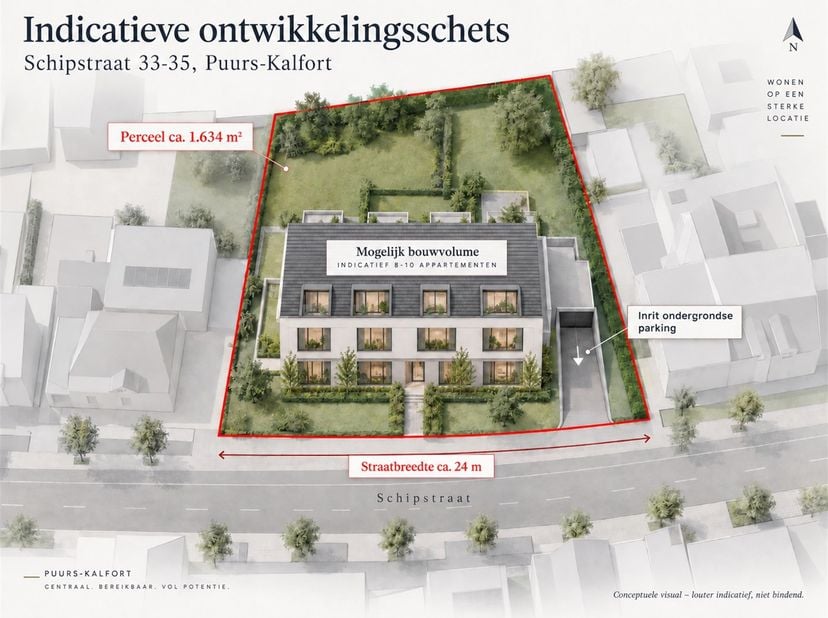 Terrain à vendre à Schipstraat 33 - 35,
                    2870 Puurs