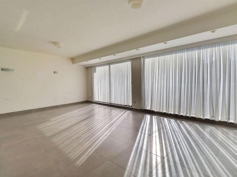 Bel appartement en rez-de-chaussée comprenant hall d'entrée, séjour lumineux, cuisine équipée, salle de douche, buanderie, cellier, 2 WC séparés et 3