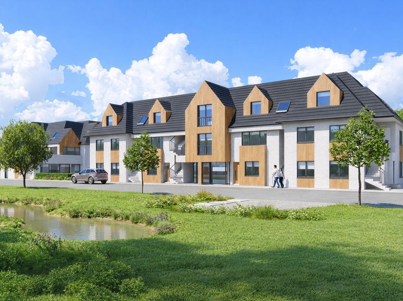 In de Westkapellestraat te Knokke-Heist bevindt zich deze charmante duplex in de residentie Rokerij. Met een bewoonbare oppervlakte van 115 m² en een