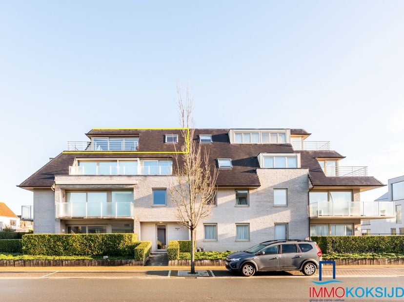 Sint-Idesbald, Résidence Noor, Appartement magnifique avec finition de haute qualité et terrasse ensoleillée, 3ième étage avec ascenseur.<br />
<br />